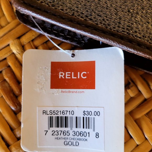 Relic Heather Checkbook Gold New With Tags - Picture 5 of 5